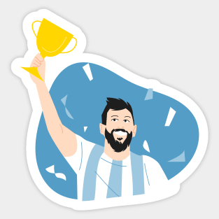 Messi Trophy Sticker